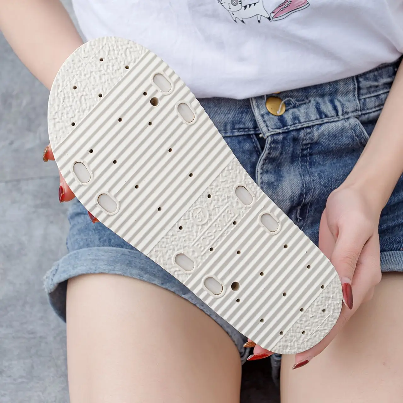 Women\'s New Summer Thick-soled High Platform Shoes 5cm High-heeled Sandals For Outer Wear Casual Fashion INS Style Slippers