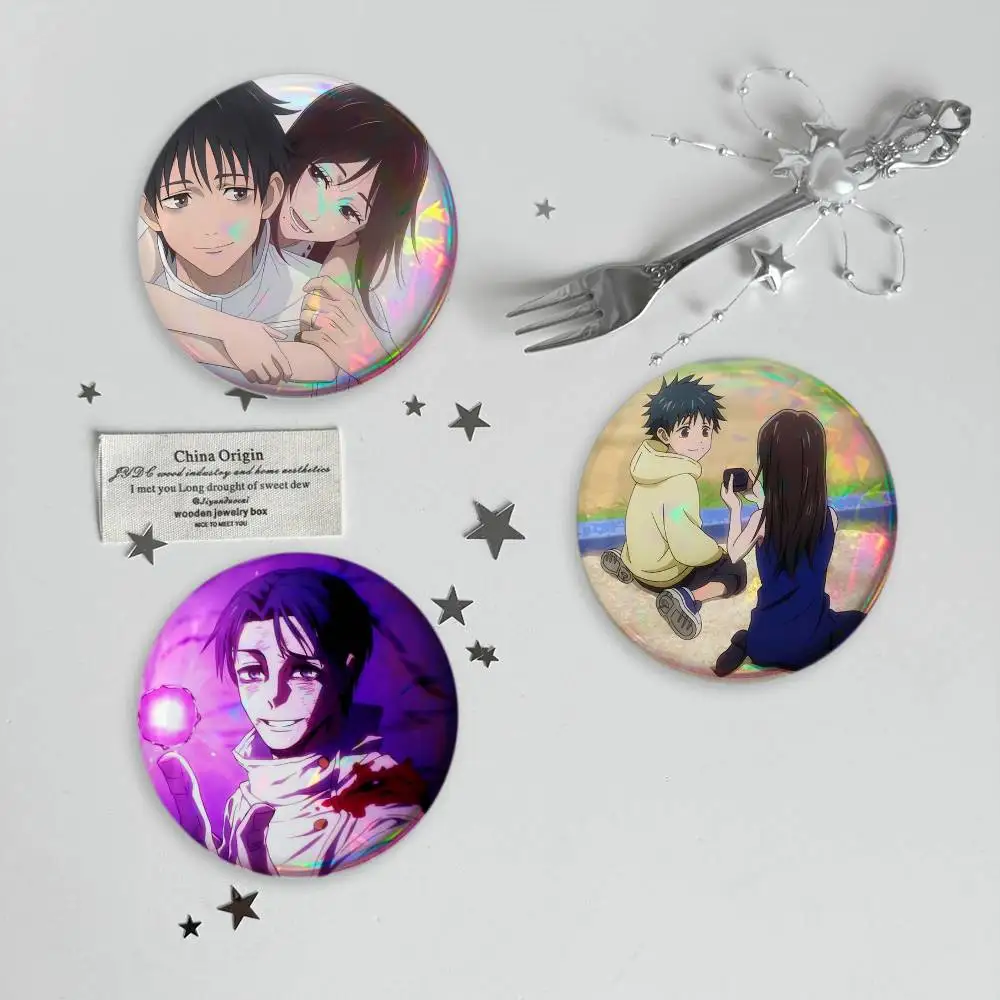 Yuta Okkotsu Rika Jujutsu Kaisen Brooches Cartoon Badge Pins Backpack Hat Accessories Friend Gift