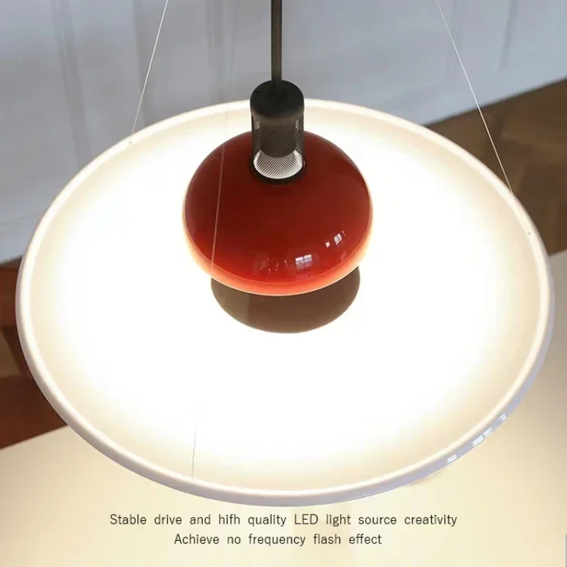 Italy FLos Frisbi Flying Saucer Pendant Lamp for Bedroom Dining Kitchen  Island Living Room House Decor Led UFO Lighting Fixture