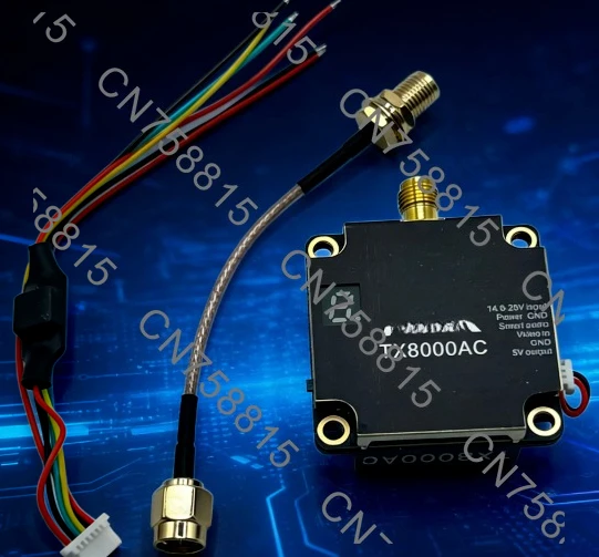 Machine for remote control parts, TX8000AC 5.8G 8w plastic material, 96-channel chart divider for long-distance transmission