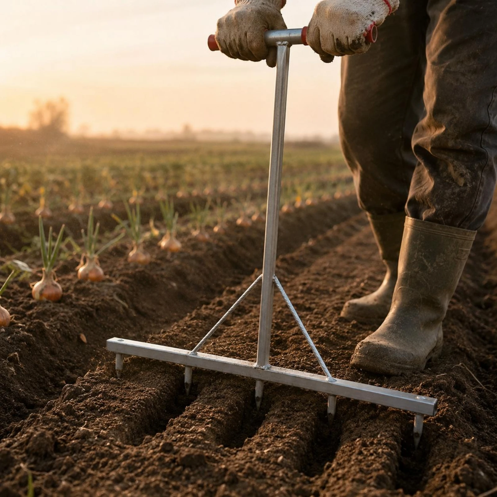 Obrázek 6: T-handle výsadbu vidlička ostrý tines five-point sad nářadí ergonomická madlo barra ancha pro manuál tilling
