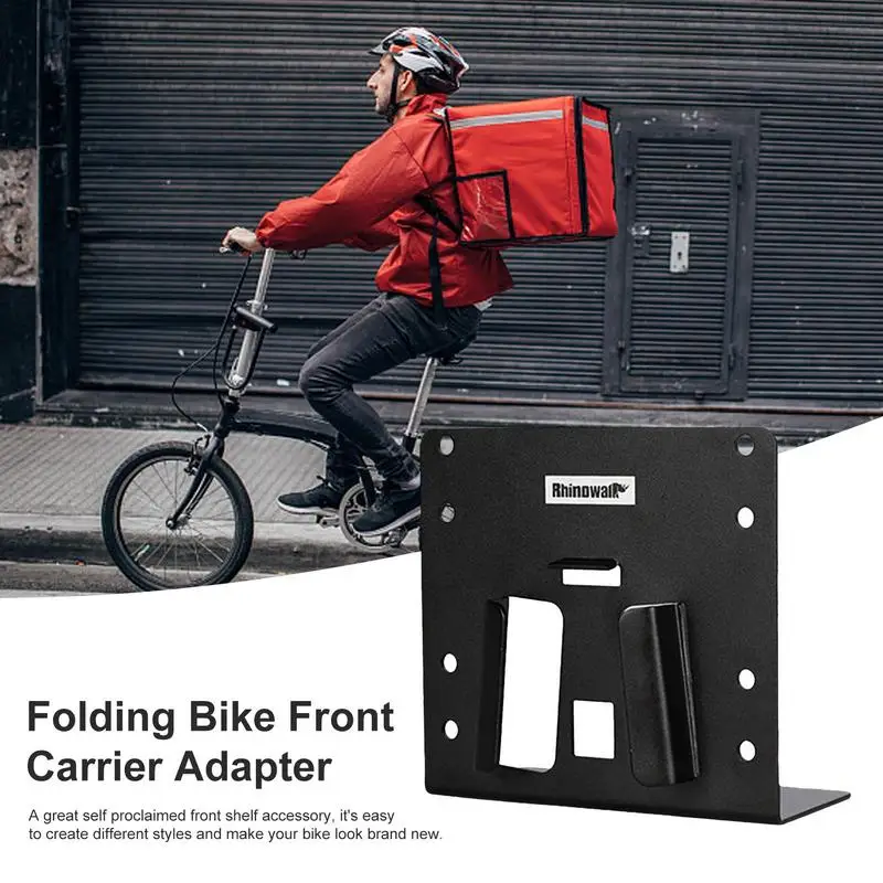 For Bromptons Bike Front Bag Rack Bicycle Cargo Luggage Bracket Folding Bicycle Head Package Aluminum Alloy Carrier Holder