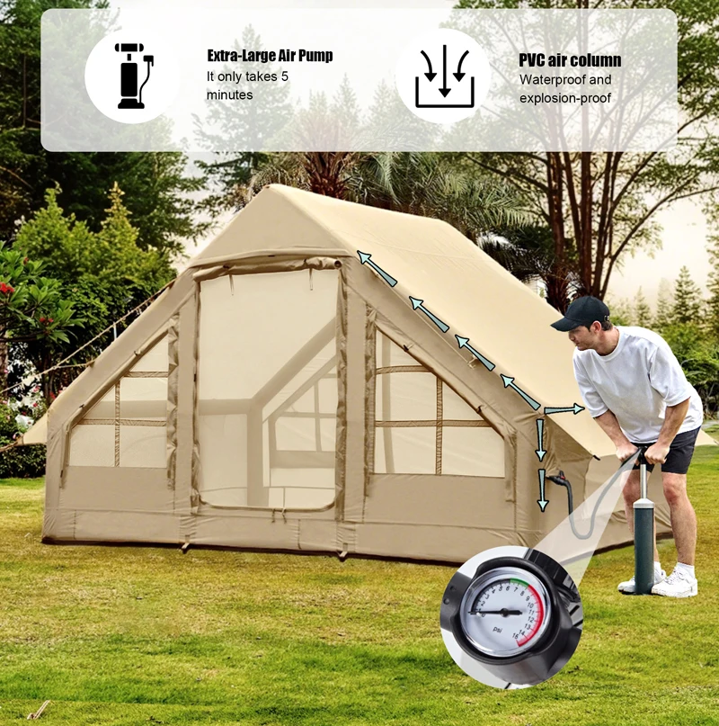 Büyük Su Geçirmez Dört Mevsim  - Outdoor Camping Inflatable Tent incelemesi ve fiyatı