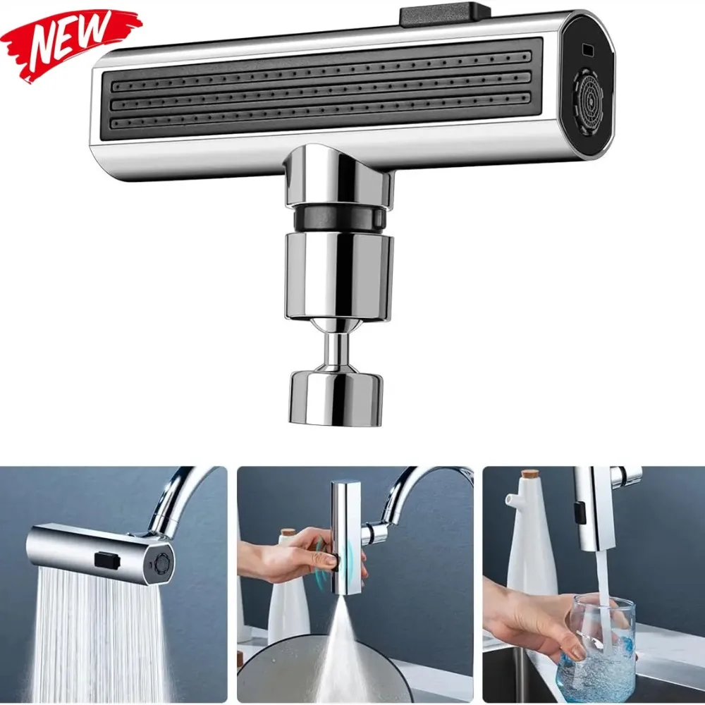 New Kitchen Faucet Waterfall Stream Sprayer Head Sprayer Filter Diffuser Water Saving Nozzle Faucet Connector Tap Accessorie