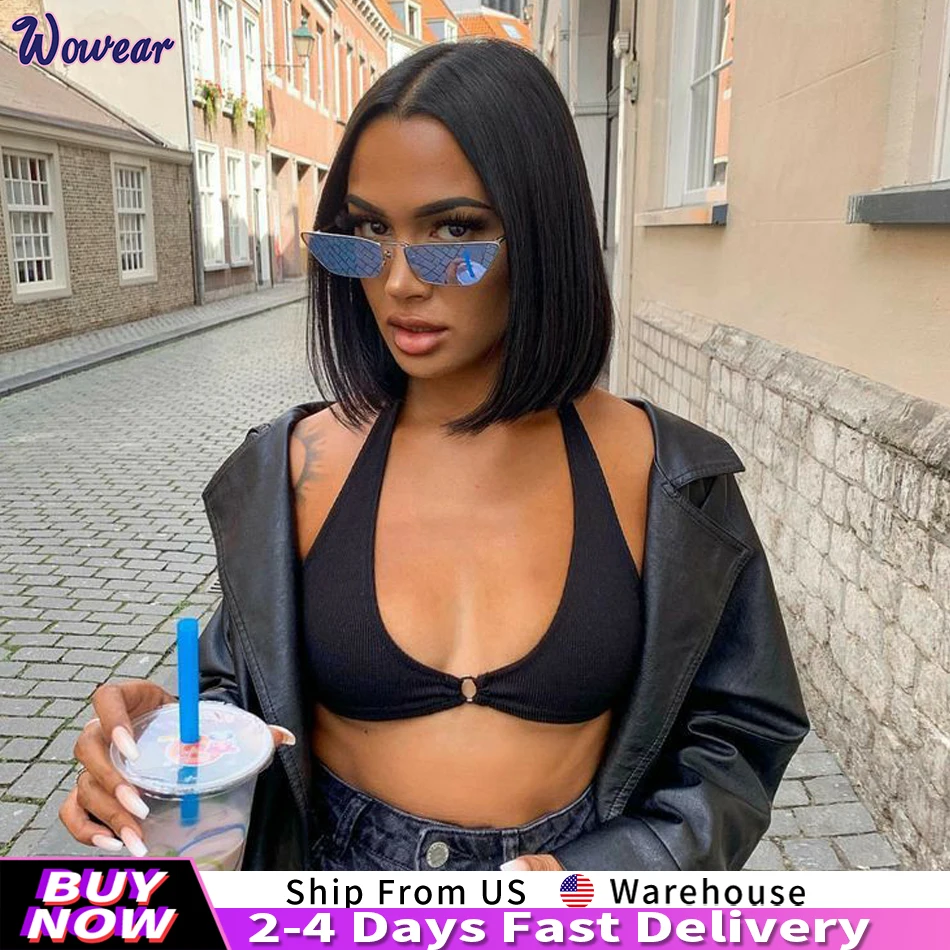 

Парик-каре 13x6 HD Lace Frontal, короткий, прямой, с кружевной застежкой 5x5, 100% натуральные черные волосы, предварительно пророщенные, плотность 200%, 16 дюймов