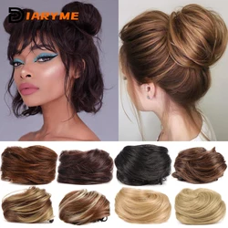 Chignon synthétique avec pince à griffes, chignon droit désordonné, chignon à clipser, extension de cheveux, tête de boulette de viande, accessoires pour cheveux