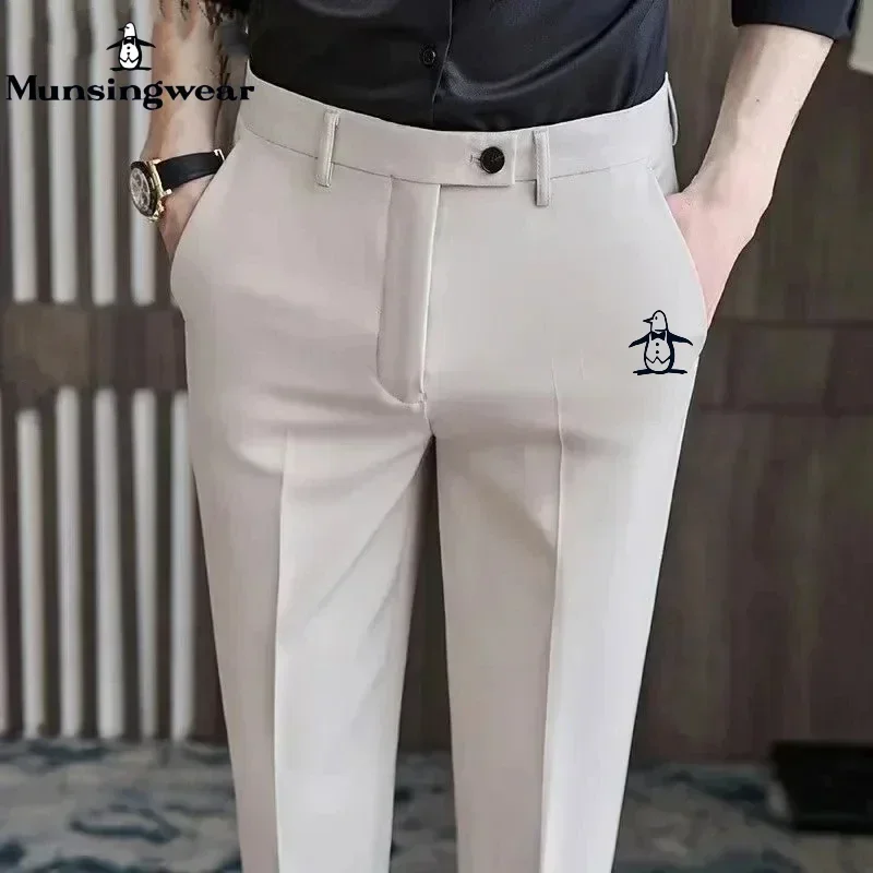 2024 New Munsing Golf Wear for Men's Autumn Business Casual Trousers Fashion Golf Sports Pants Men's Golf Clothing