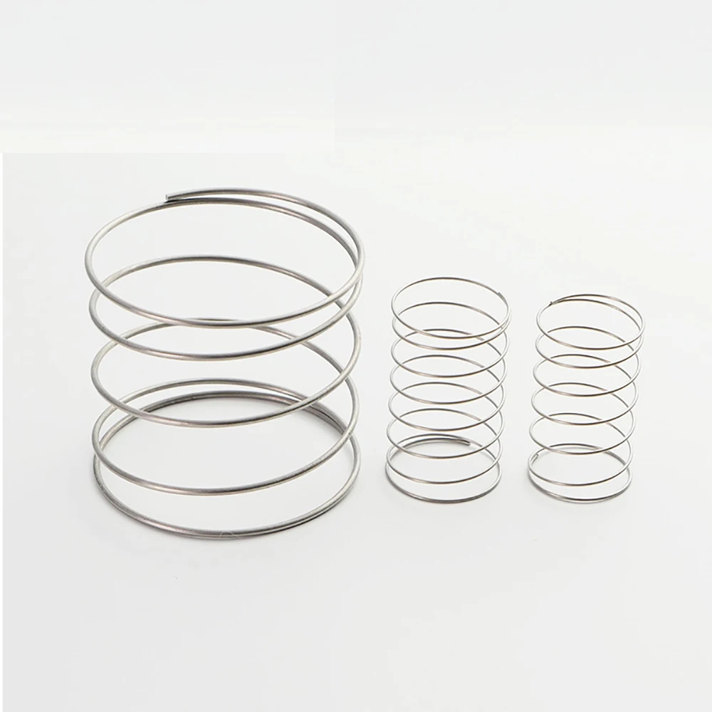 2Pcs SUS304 Stainless Steel Compression Spring Wire Dia 2mm Large Outer Diameter 30-50mm Free Length 30-150mm Pressure Spring