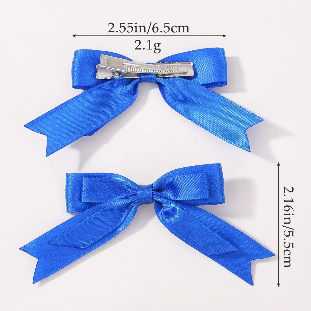 กิ๊บติดผมโบว์สองชั้น 2 ชิ้น สำหรับเด็กผู้หญิง คุณภาพสูง ริบบิ้นกิ๊บหนีบผม เครื่องประดับผมเด็ก ปิ่นปักผม