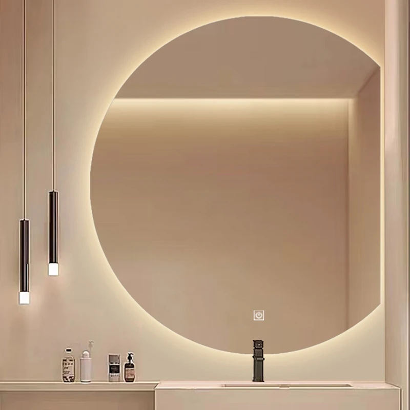 Mirror With Led Lighting Floor Mirrors Modern Home Decoration Liquidation Decorative Wall Hand Luxury Espelho Decor Makeup