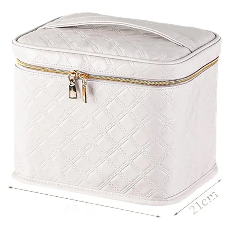 Cosmetic Bag Portable Portable Led With Light Cosmetic Storage Box Large Capacity Multi-Functional Cosmetic Case With Makeup