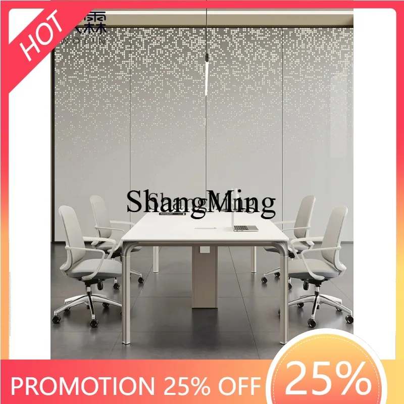 

Стол для переговоров CL, простой современный стол для конференц-зала и комбинация стула, легкий роскошный белый учебный стол