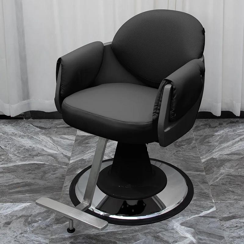 Lift down hair salon chair Fiberglass cutting stool ironing dyeing chair