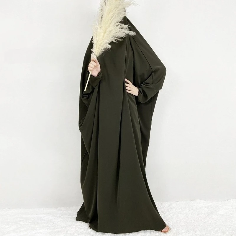 Abaya Dress Eid Women Long Dresses Hooded Muslim Kaftan Jalabiya Ramadan Morocco Dubai Modest Abayas Islam Vestidos Arab Robe