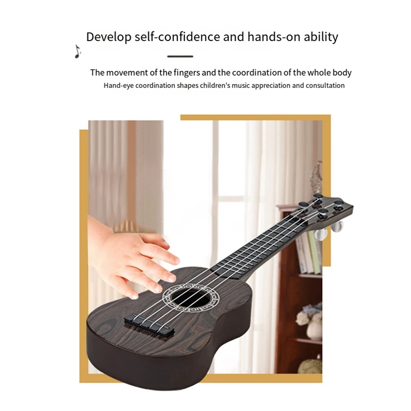 Children's Guitar Ukulele Beginner's Instrument Toddler Guitar Mini Size Classical Ukulele