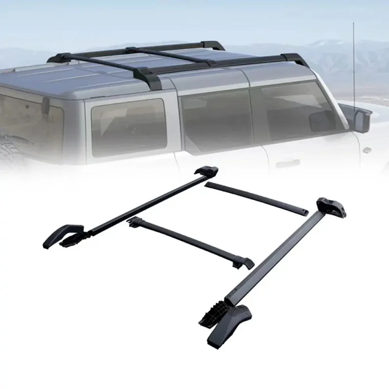 

Car Hard Top Rails Cross Bars Roof Rack for Bronco 2021 2022 2023