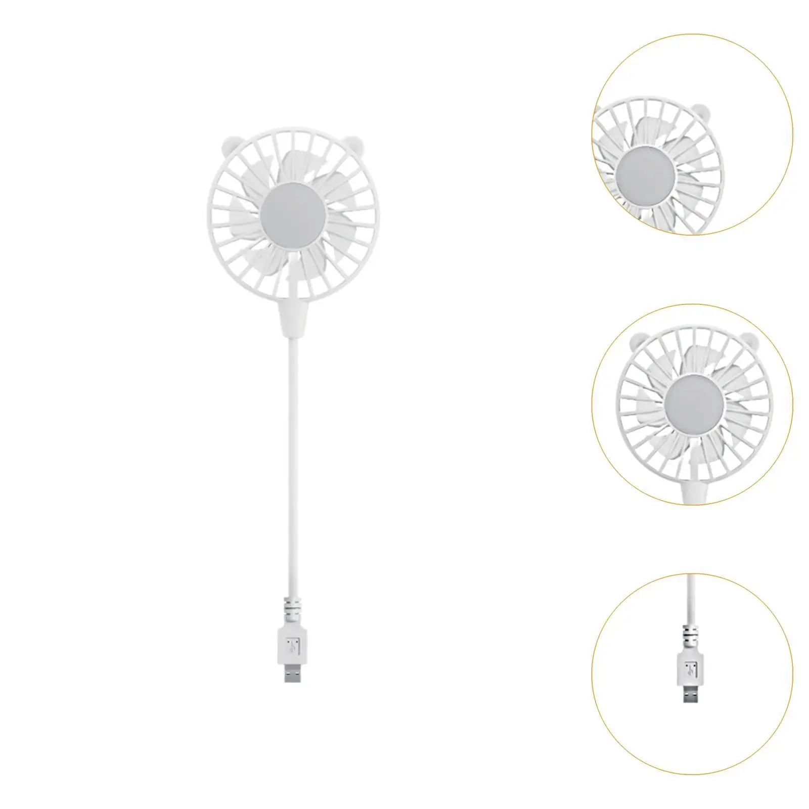 Небольшой персональный USB-вентилятор, многофункциональный карманный вентилятор Plug and Play, гибкая шея для настольных компьютеров или ноутбуков, легкий аксессуар