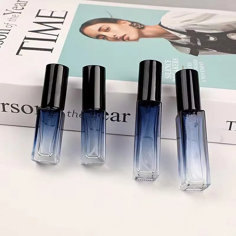 

10-50pcs Empty 5/10ml Perfume Spray Bottles Square Glass Fragrance Atomizer Travel Cosmetic Container Sample Sprayer Wholesale