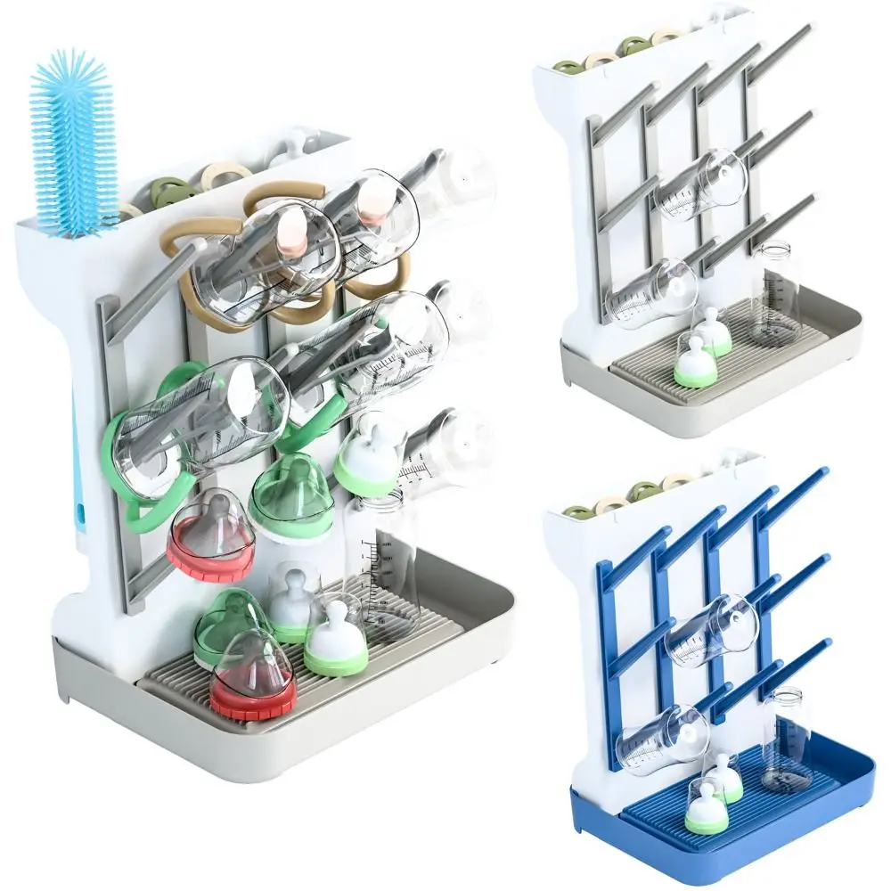 

Vertical Bottle Drying Rack Space Saving Large Drying and Draining Stand Multi Tiered Storage Holder Organizer Countertop