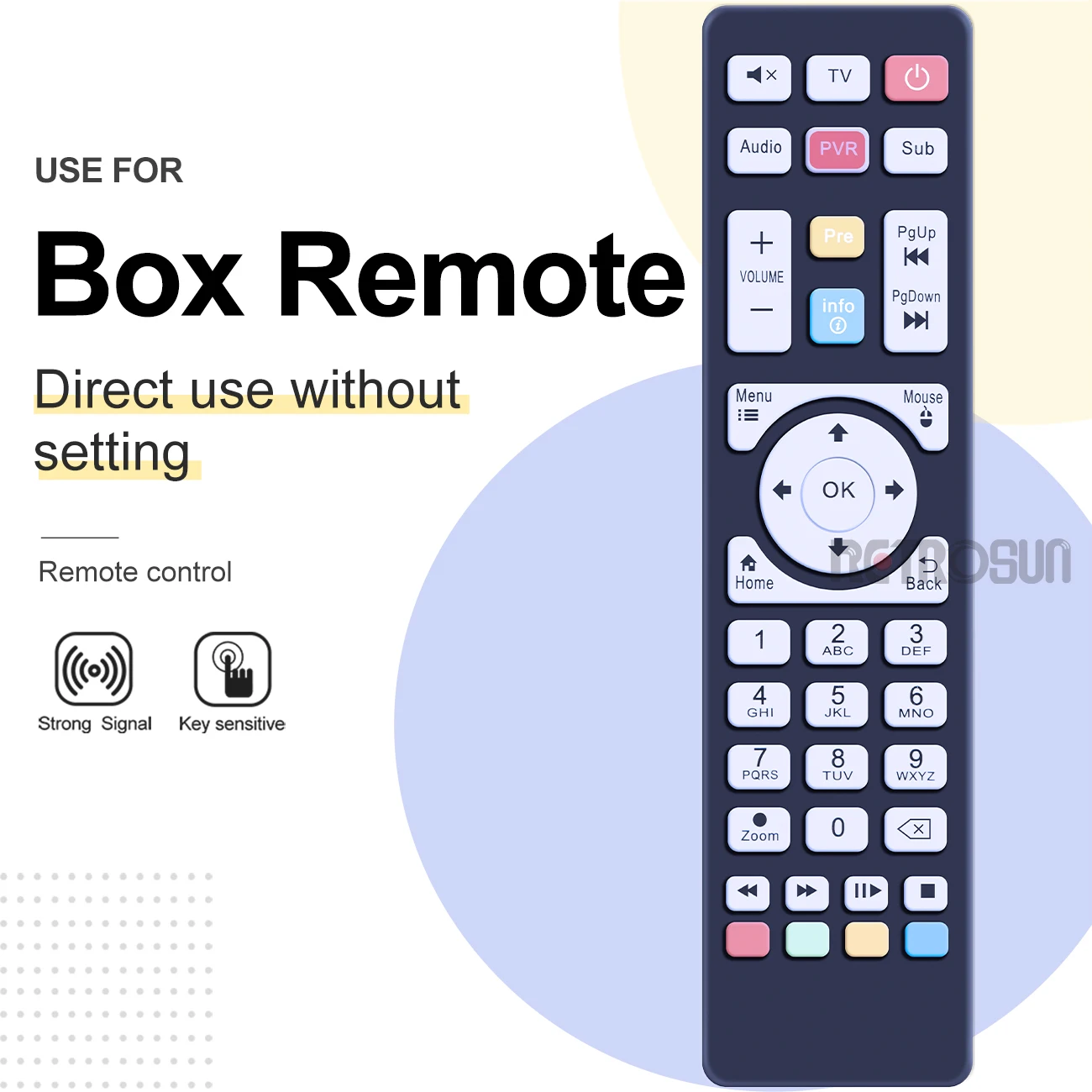Telecomando per Maxytec Infinity PRO 8K ricevitore IPTV PVR Android 7.1 5G Wif Stream Xtream