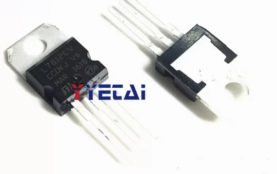 10PCS L7805CV/L7806/L7808/L7809/L7812/L7815/L7818/L7824 brand new original straight insertion TO-220