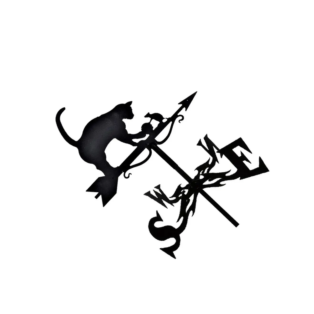 Индикатор направления ветра из прочного металла, простой в сборке, устойчивый к УФ-излучению, ветровой спиннер для определения скорости ветра.