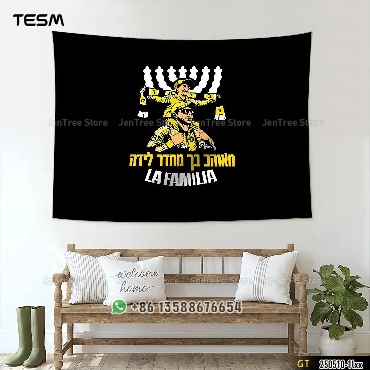 TESM 3D Print Competition Banners Fence Flags Wall Art Decorative Tapestries Hanging Freely Suitable Living Rooms  Bedrooms