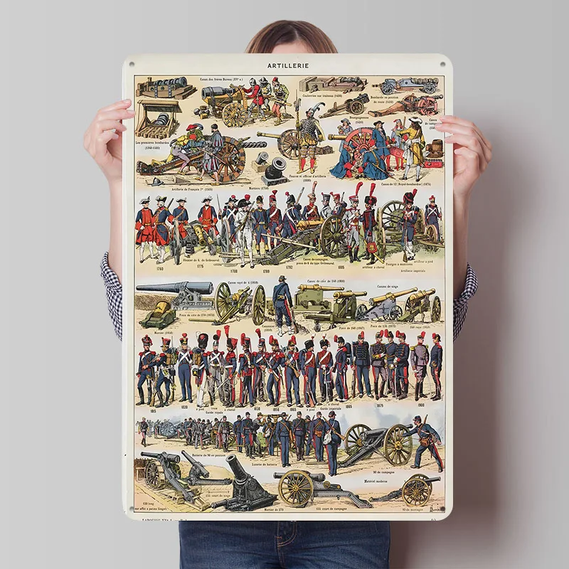 

Vintage French Printing Poster Customized Retro Wall Art Vintage Metal Signs for Mancave Decoration Home Decor Accessories House