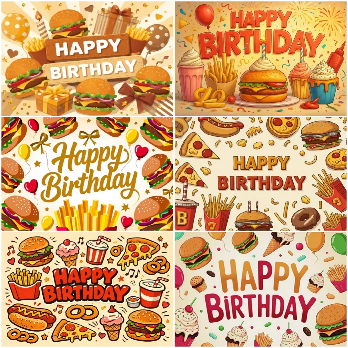 Fotografi Food - Fundo Decorativo para Festa de Aniversário