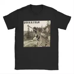 Men T-Shirt Purrzum Burzum Funny Pure Cotton Tees Short Sleeve T Shirt O Neck Tops Birthday Present