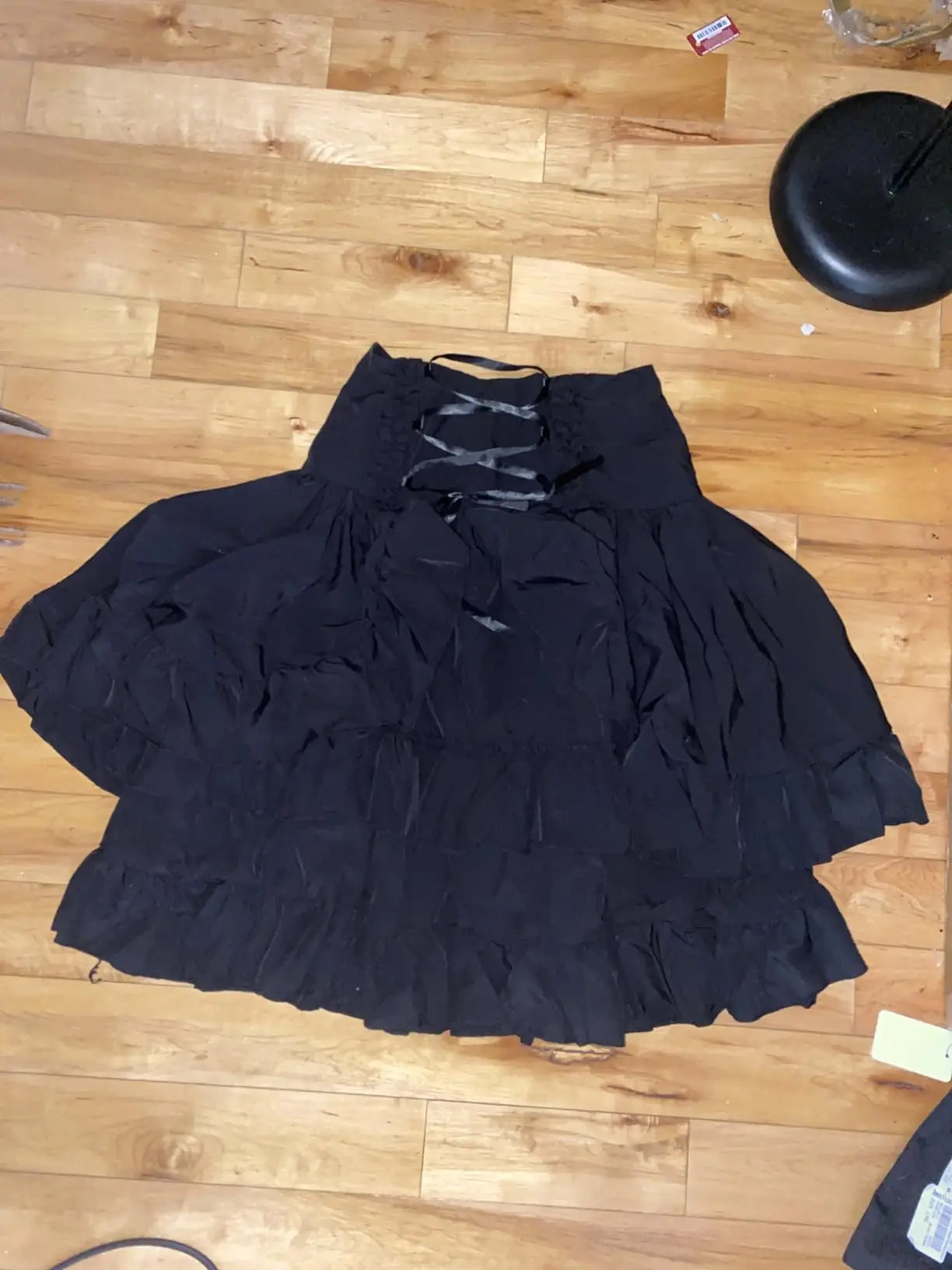 

Women Steampunk Gothic Lace Up High Waist Renaissance Victorian Layered Skirt