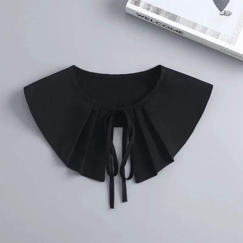 Vestido de verano para mujer, cuello falso, chal pequeño, blusa, cuello de muñeca, camisa desmontable, blusa, Top, cuellos falsos para mujer