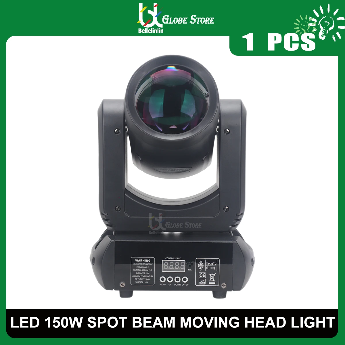 

No Duty 1Pcs Mini 150W LED Moving Head Light Beam Spot Prisms Dj Dmx Stage Light Effect Disco Dj Bar Wedding KTV