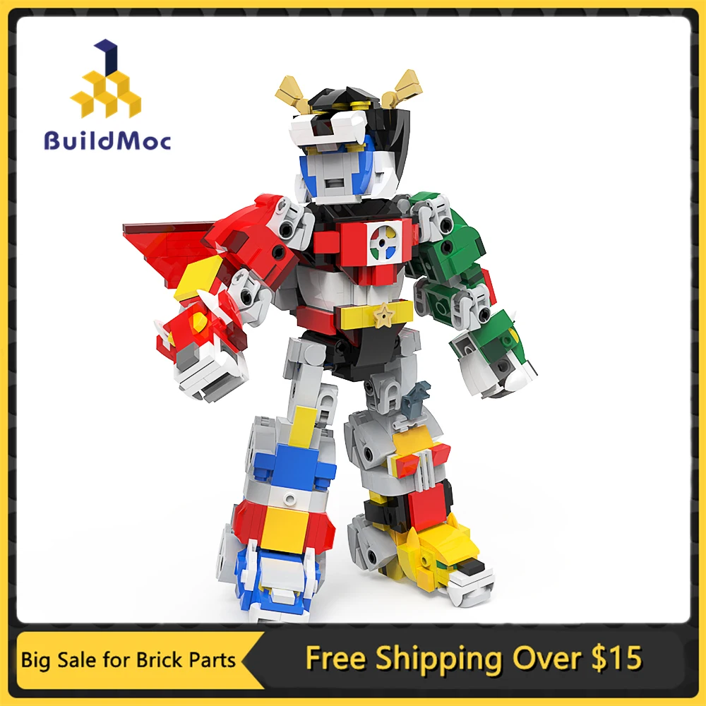 

MOC High-Tech Mech Robot Warrior Building Blocks Kit Anime Universe Space Explorers Defender Brick Model Toys Children Xmas Gift