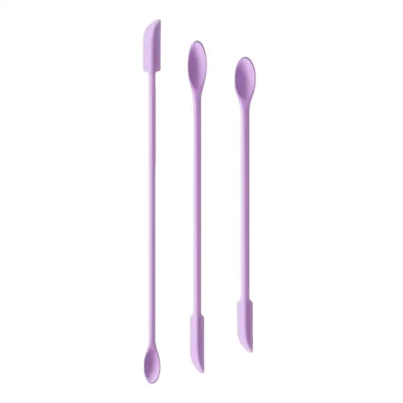 Makeup Spatula Double-Headed Scraper Silicone Small Tip Cosmetics Foundation Cream Mini Dig Spoon Beauty Care Accessories