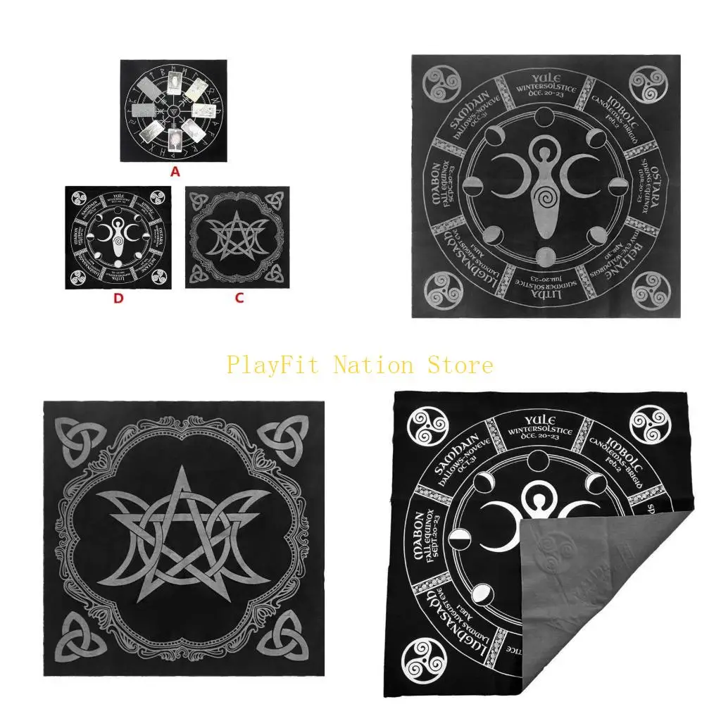 

242F 49x49 см карты Таро Тазобная планка фланелевая геометрическая фигура.