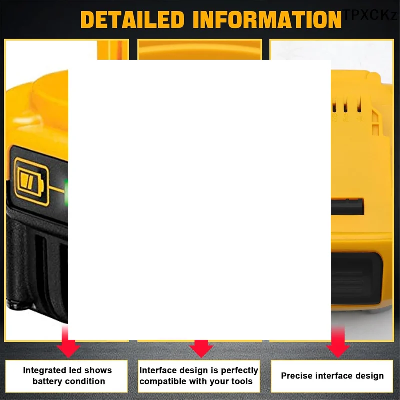 

DCB200 Li-ion Battery Case With PCB Charging Protection Circuit Board Box Shell For 18V 20V 4Ah 5Ah Lithium Power Tools