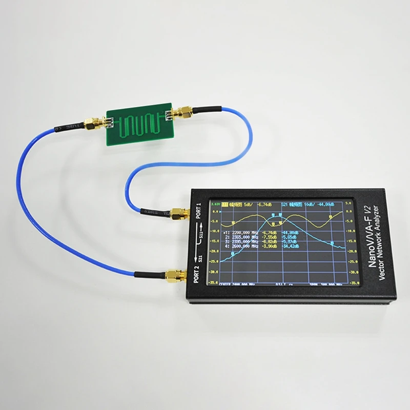 1 комплект векторного анализатора сети 50K-3G Nanovna-V2 F HF VHF UHF Многофункциональный антенный анализатор