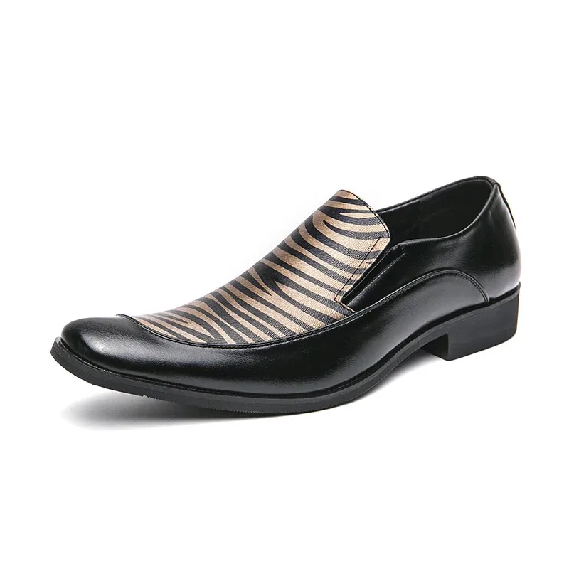 

Spring Autumn New Men'S Leather Shoes, Flat, Fashionable Comfortable, Large-Sized Business Casual Men'S Shoes, Loafers