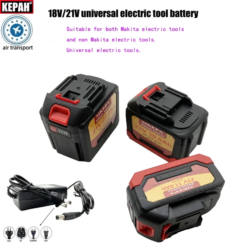 air transport，21V Universal lithium battery for electric tools,for Makita 18V Grinding machine, lawn mower, water guns drill