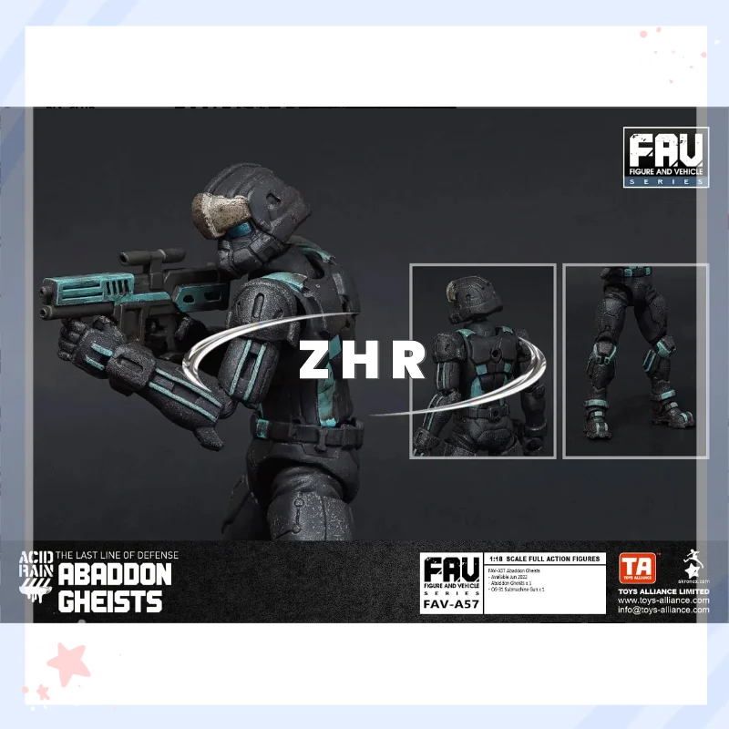 متوفر في المخزون حمض حرب المطر FAV-A57 Abaddon Ghists المنقولة الجندي نموذج عمل الشكل لعبة جمع هدية #4