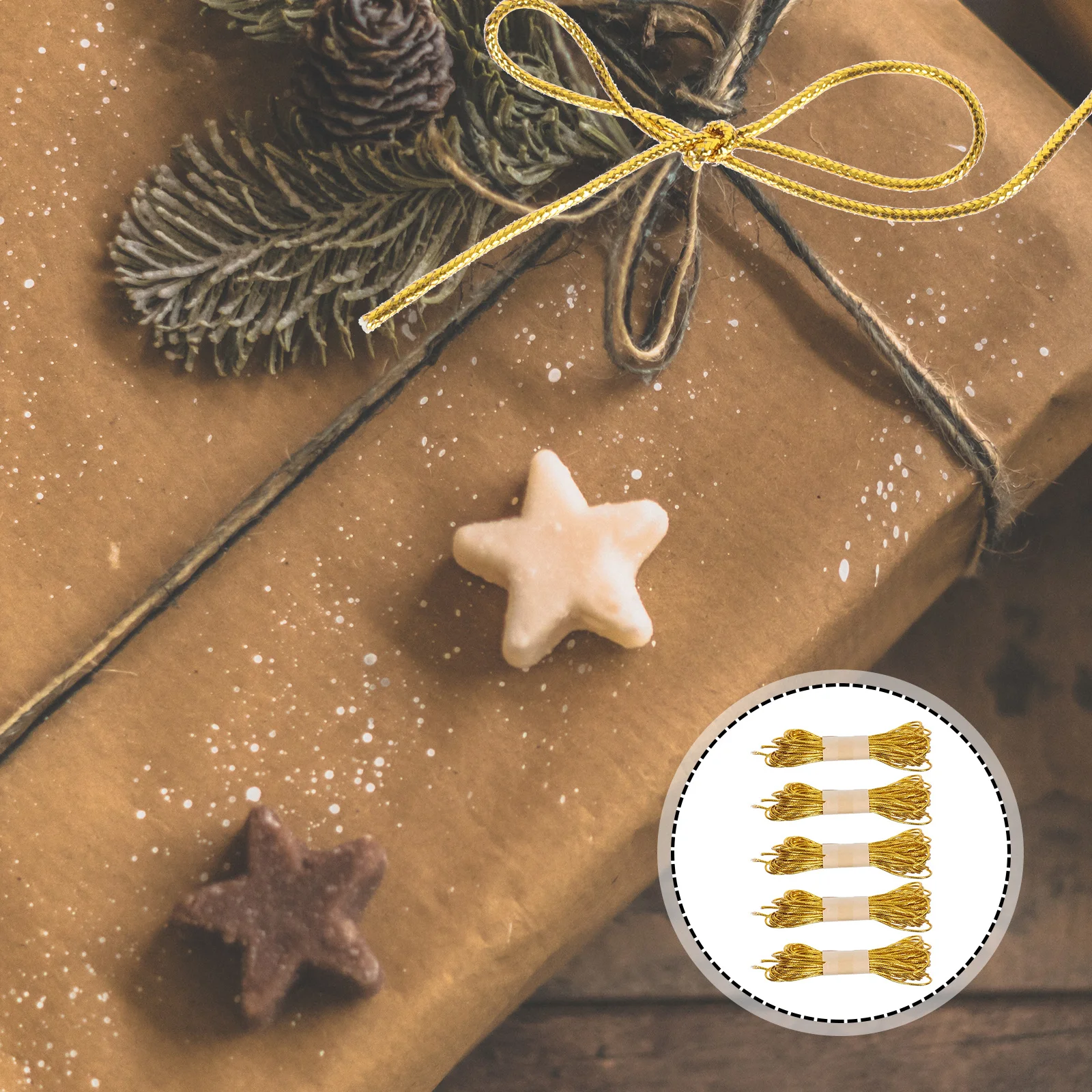 

Gold Wire Twist Ties for Gift Wrapping Candy Bags Bread Packaging Sealing Baking Pastry Cookie Lollipop Kraft Paper Tie