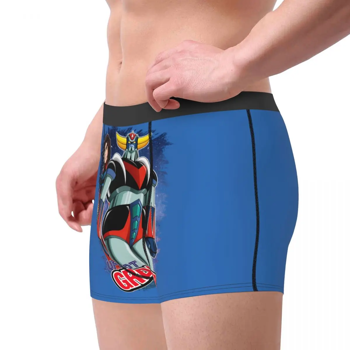 Goldorak Grendizer Actarus Underwear Men Sexy Printed Custom UFO Robot Goldrake Boxer Shorts Panties Briefs Soft Underpants