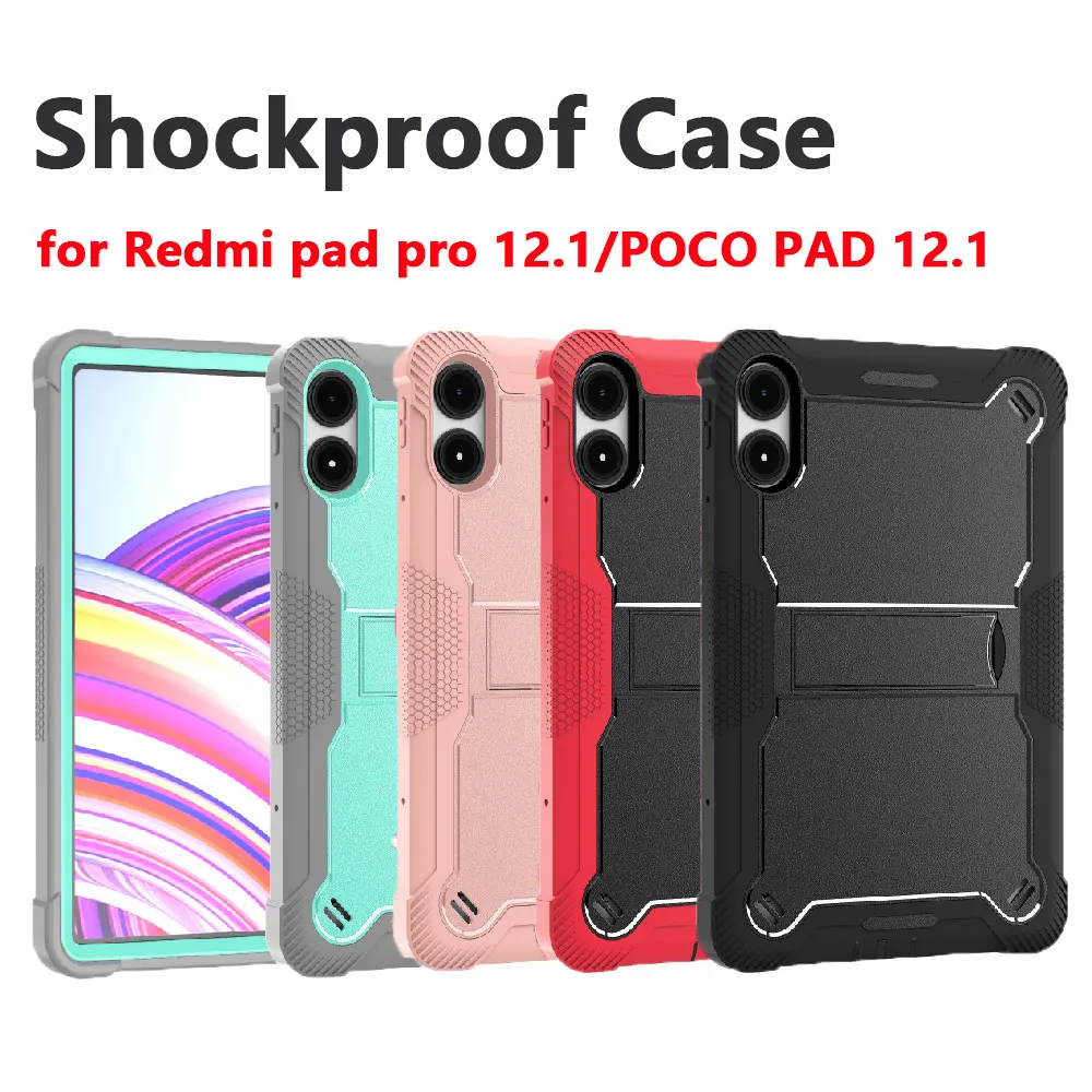 

For Xiaomi Redmi Pad Pro 12.1" Xiaomi Poco Pad 12.1" Case Heavy Duty Protective Cover