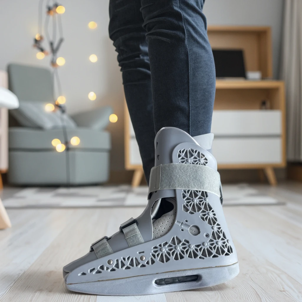 Prótese e Ortopédicos Cinza Aircast Walker Boot Curto para Prótese Disparada Pé Ortosto Pedic Shoes