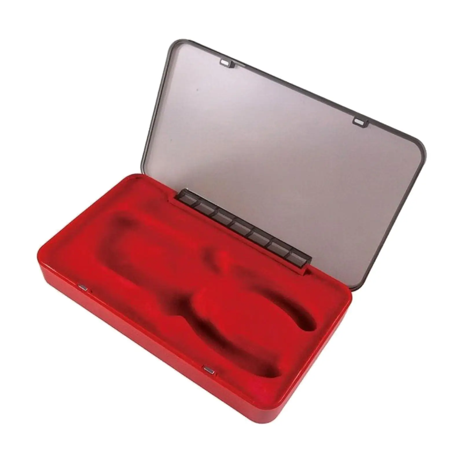 Portable Industrial Storage Case with Translucent Lid and Shockproof Foam Tray for Craft Tools Workshop Drawer Safe Box