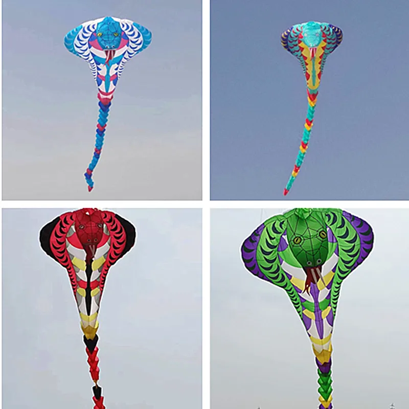 Free shipping 20m snake kites flying pendant Inflatables play windsurfing jeux exterieur enfant toy sports vlieger parachute fun