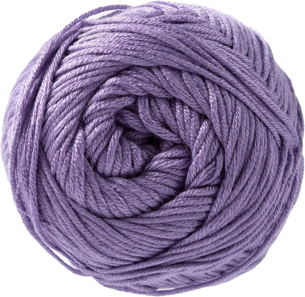 Loops & Threads Soft Violet Silky Yarn – Light Weight for Knitting, Crochet, Weaving, Crafts, 15 Pack