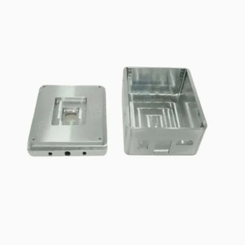 Enclosure of Electronic Devices  Metal Aluminum Block Cnc Turned Lathe Machining Services for Electronic Parts