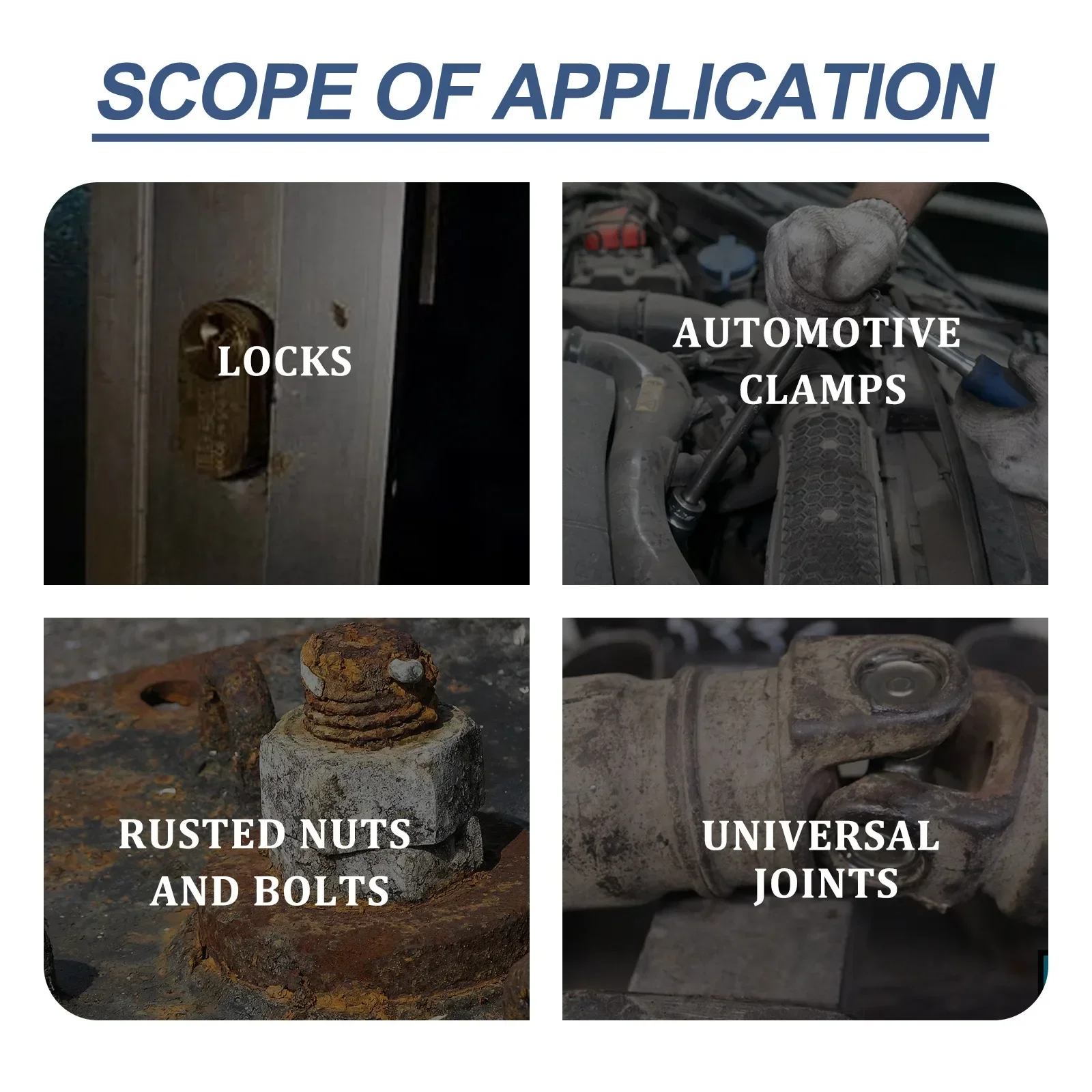 30 ml Auto-Anti-Rost-Entferner-Hemmer, Wartung, Entrosten, Sprühreiniger, Ar-Reifen, Räder, Stahlfelgen, Türschlösser, Rostentfernung